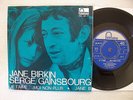 45T SERGE GAINSBOURG JANE BIRKIN JE T'AIME MOI NON PLUS / JANE B HOLLANDE 1969