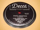 Louis Armstrong 78 RPM Decca 28443 White Christmas Winter Wonderland VG+ 1952