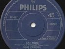 KING CRIMSON 45:  CAT FOOD b/w GROON  AUSSIE  PHILIPS  BF - 477  EX  &  EX  1970