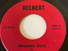 THE EMANONS EMANONS ROCK RARE MENTAL INSTRO MADNESS ON DELBERT LBL CUSTOM PRESS