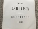 new order substance vinyl record embossed letters