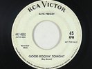 Elvis Presley 45 - Good Rockin' Tonight - RCA Victor - mp3 - promo