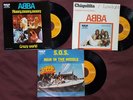 ABBA Singles 45 rpm Mexico SOS Chiquitita Money Money unique sleeve 3 lot