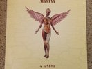 NIRVANA IN UTERO RARE ORIGINAL 1993 DGC 24607 LP MINT W/ INNER SLEEVE CLEAR DISC