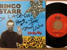 RINGO STARR SIGNED 45 LA DE DA 1998 MARK HUDSON MERCURY  VERTICAL MAN NM / VG