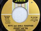 JOHNNY & EXPRESSIONS 45 Boys & Girls/Give Me One More MINT- Ralph Weeks  Mc810