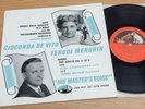 Bach Handel  Gioconda De Vito & Yehudi Menuhin 10'' EP HMV BLP 1046