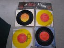 U2-For U2 PLay-YELLOW VINYLS-Fabulous Condition 4 X 7'' Singles and Wallet
