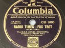 Columbia CB 806 BBC Dance Orch./Henry Hall: RADIO TIMES/PHANTOM OF A SONG E-
