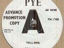 THE BLUE CHIPS*TELL HER*DEMO*MOD*BEAT*THE PYE LABEL*LISTEN TO IT