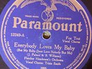 Paramount 12249 Trixie Smith wiOrg Memphis 5 EVERYBODY LOVES BABY 1925 78 rpm E-