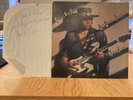 AUTOGRAPHED Stevie Ray Vaughn & Double Trouble Texas Flood LP 1983 Epic SIGNED