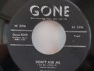 Dubs  DON'T ASK ME / DARLING (GREAT DOO WOP 45) #5002 PLAYS VG+