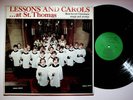 1976 Lessons And Carols At St Thomas Choir Of Men & Boys Vinyl LP Record VG+