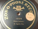 Early CUBAN 78 RPM Agustín Diaz. Puntos Carretero. Zon-o-phone Spoken and sung