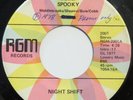 NIGHT SHIFT (Radio) Spooky RGM 45 disco boogie synth funk 7” HEAR