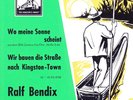 Ralf Bendix - Wo meine Sonne scheint - Werbeblatt
