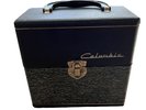 Vintage 1960s Columbia Records 45rpm Black Singles Carrying Case MCM Art Deco
