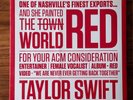 Taylor Swift RED Limited Ed. Red Vinyl 2LP 2012 ACM Promo - RARE - BMR310400D