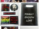 Madonna Finally Enough Love black vinyl SLIPMAT promo fan bag badge stickers ltd