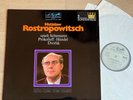 ROSTROPOVICH cello DVORAK SCHUMANN PROKOFIEV 1960s ED1 white EURODISC 2LP MINT