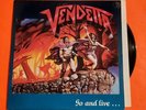 1987 VENDETTA-GO LIVE STAY AND DIE 12'' LP RECORD 33RPM COMBAT HEAVY METAL VG++