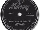 Rare 1959 The PLATTERS Doo Wop 78 RPM Record. Smoke Gets in Your Eyes