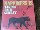 Taking Back Sunday - Happiness Is Vinyl Record SIGNED Black 2014
