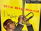 Dizzy Gillespie signed Diz Big Band LP album cover with COA