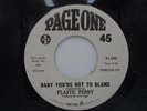 Plastic Penny Baby you're not to Blame Your way to tell me go Page One promo NM