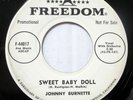 Johnny Burnette 45 Sweet Baby Doll 1959 Rockabilly PROMO CC 1432