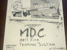 Vintage Early 80’s M.D.C. Punk Flyer Original Poster Phoenix Rare KBD Cool Art