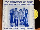 Hillbilly Gospel Bluegrass LP Dave Woolum & Paris Decker PINE TREE 508 VG++