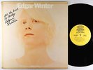Edgar Winter - Entrance LP - Epic VG+ Autograph