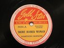 BLUES LIGHTNING HOPKINS Short Haired Woman / Big Mama Jump GOLD STAR 3131