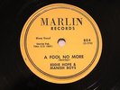BLUES EDDIE HOPE & MANISH BOYS A Fool No More / Lost Child MARLIN 804