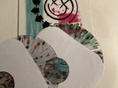 Blink 182- Self Titled 2003 LP Vinyl Splatter Gatefold Green Pink Rare OOP S/T
