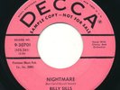 BILLY SILLS - Nightmare DECCA Rockabilly 45 - HEAR