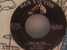 ELVIS  PRESLEY  45  SINGLE , JAILHOUSE ROCK / TREAT ME  NICE
