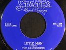 THE DANDERLIERS Little Man STATES RARE DOO WOP R&B 45 ORIGINAL 