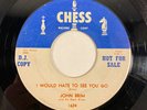 Chess 1624 John Brim - I Would Hate to See You Go PROMO Blues 7