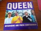 QUEEN INTERVIEWS AND PRESS CONFERENCES , PICTURE DISC , IN EXCELLENT CONDITION,