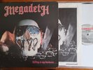 MEGADETH KILLING IS MY BUSINESS... 1985 LP COMBAT CAMO VG/VG 1st US PRESS