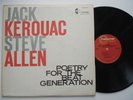 JACK KEROUAC STEVE ALLEN Poetry For The Beat Generation EX HANOVER Original LP