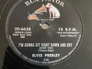 RARE ELVIS NEVER LET YOU GO - US 78 RPM Shellac RCA Black Label Record 20-6638