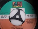 LED ZEPPELIN  RARE 45 juke box 7  STAIRWAY TO HEAVEN n mint