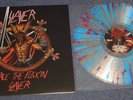 Slayer - Face The F*ckin Slayer Clear/Blue Splatter Vinyl Record (Rare) Slayer