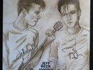 Jeff Beck Johnny Depp 18 BOTH Signed Autographed Gold Vinyl LP 6 pix + VIP badge
