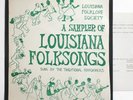 A Sampler of LOUISIANA FOLKSONGS field recordings US 1957 LSF-1201 RED WAX FD LP
