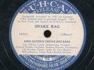 78tk-Jazz -UHCA 75/76-King Oliver Creole Jazz Band-(Snake Rag/Weather Bird Rag)
